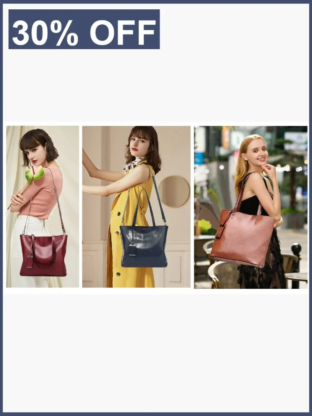 Vegan Leather Women's Satchel Handbag Tote Shoulder Bag Large Purse with